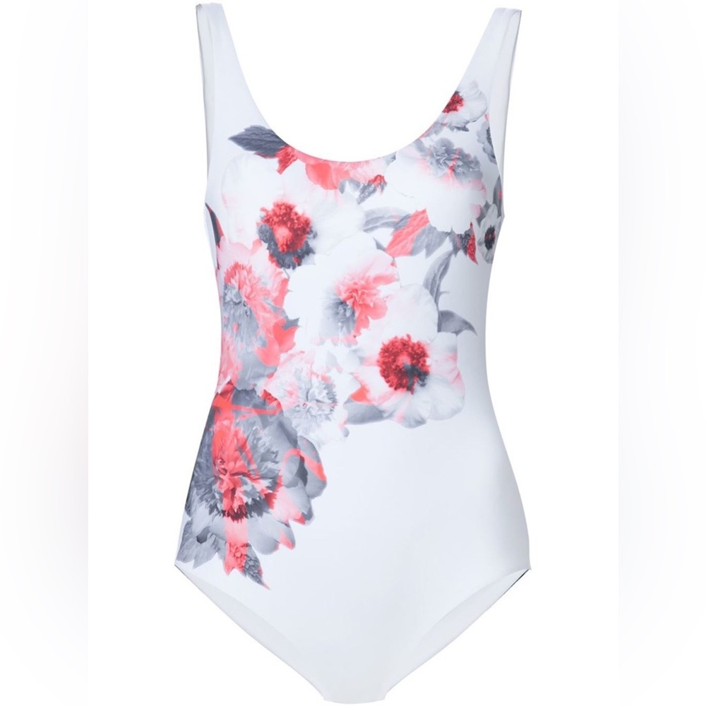 Onia Kelly Neon Floral One Piece Bathing Suit